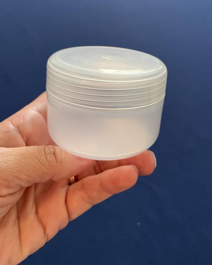 small plastic craft jar