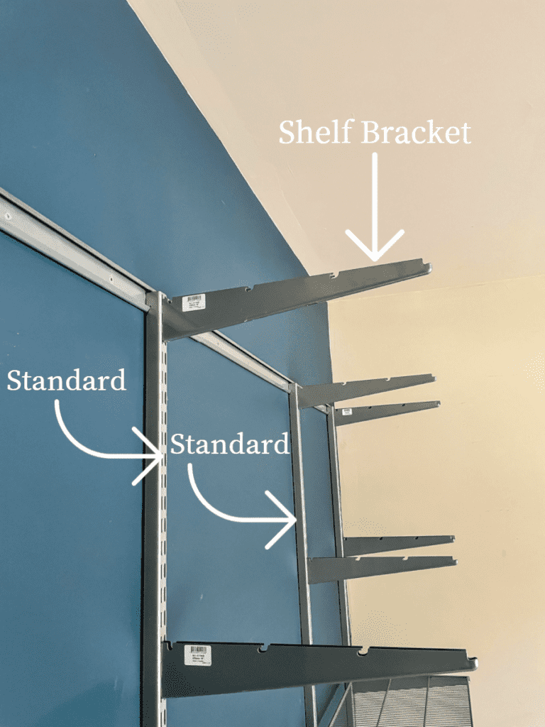 Vertical shelving for garage