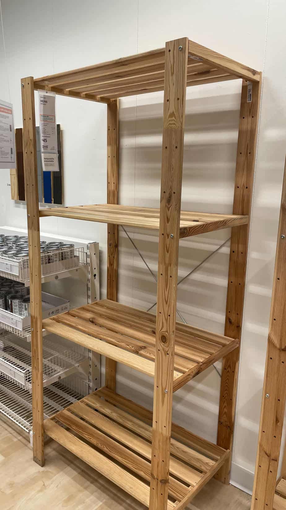 wood storage rack